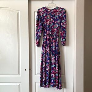 Vintage Karin Stevens Multicolor Dress, size 10